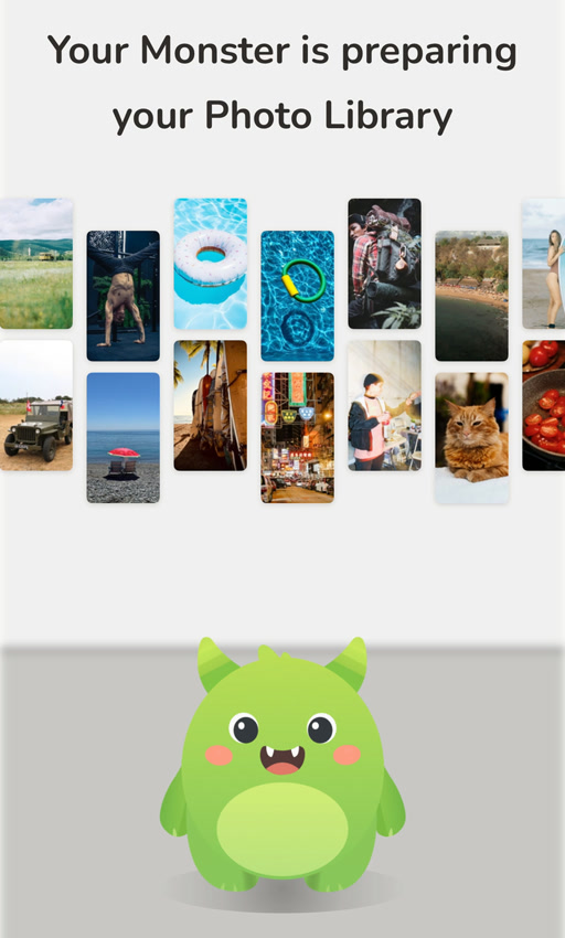 Photo Monster scanning your library